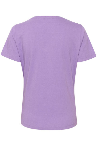 BASIC V NECK LAVENDER T SHIRT T-Shirt CREAM 