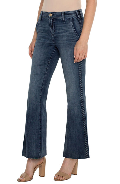 BRAIDED SIDE FLARE JEAN Jeans Liverpool 