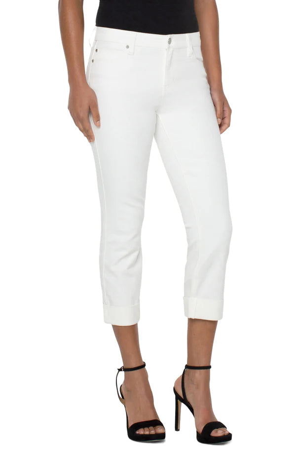 CHARLIE CROP WIDE ROLLED CUFF Jeans Liverpool 