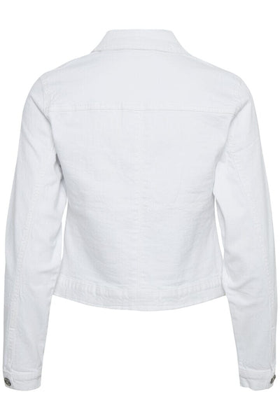 CLASSIC STRETCH OFF WHITE DENIM JACKET Jacket CREAM 