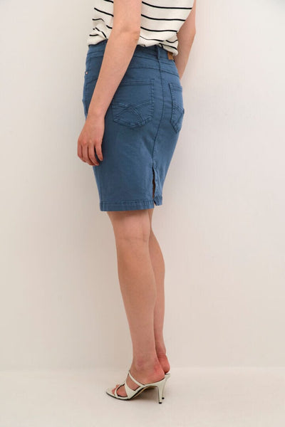 CLASSIC STRETCH TWILL NAVY SKIRT Skirt CREAM 