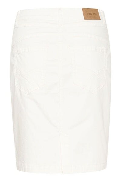 CLASSIC STRETCH TWILL WHITE SKIRT Skirt CREAM 