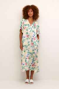 FLORAL PRINT SHORT SLEEVE DRESS Dress Culture XS Multi/Flower 