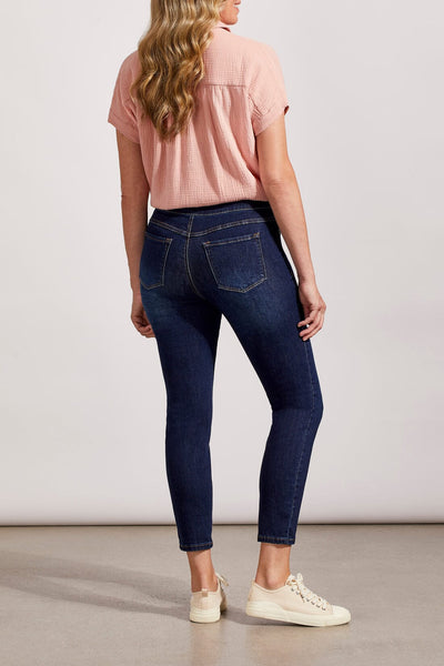 MID RISE PULL ON DARK WASH ANKLE SKINNY JEAN Jeans Tribal 