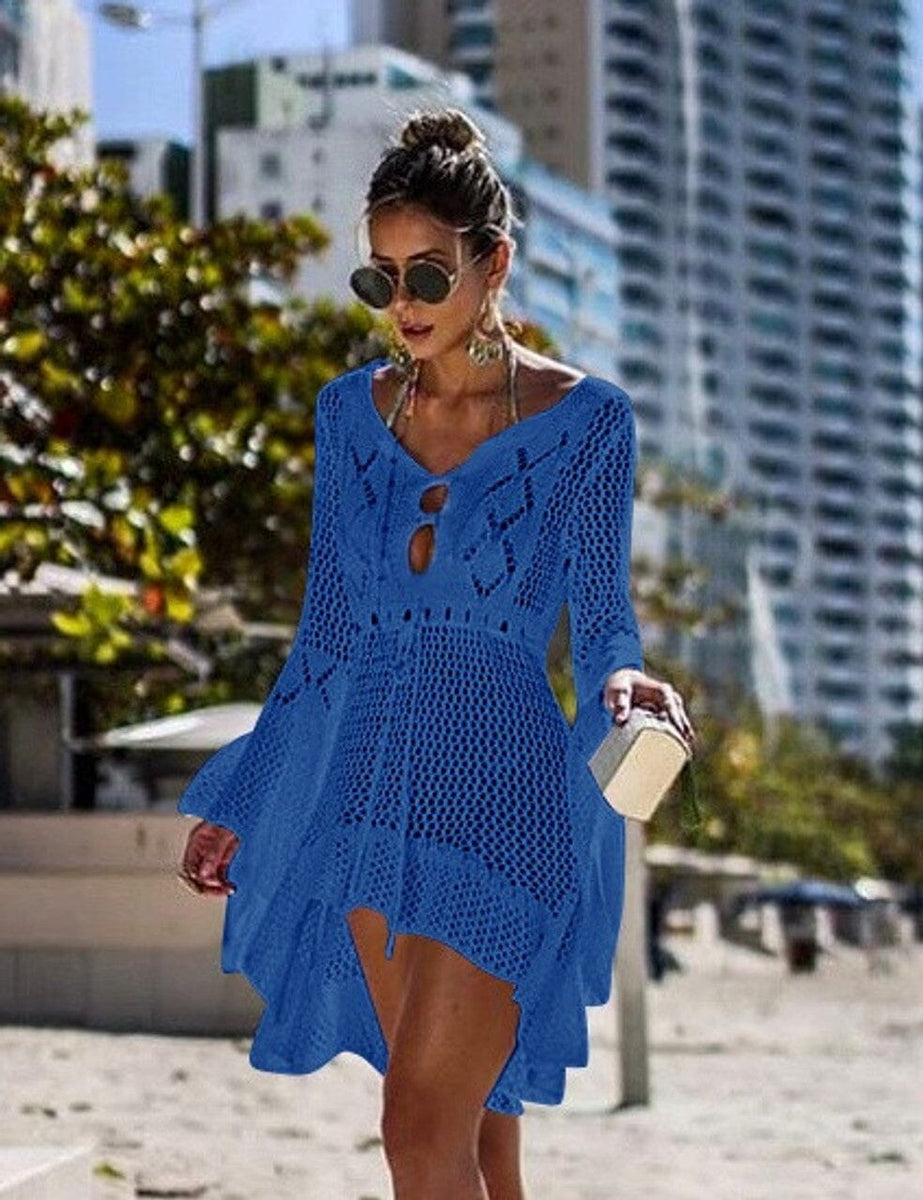 Beach Cover Royal Blue Swim Cover Up Navy Blue Cover Up