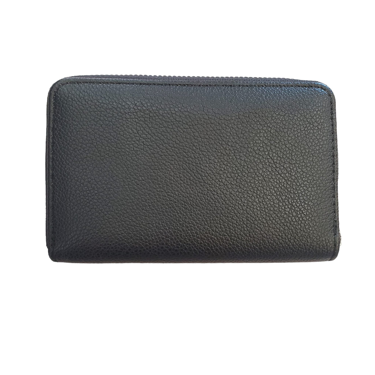 SMALL ZIP AROUND BLACK WALLET