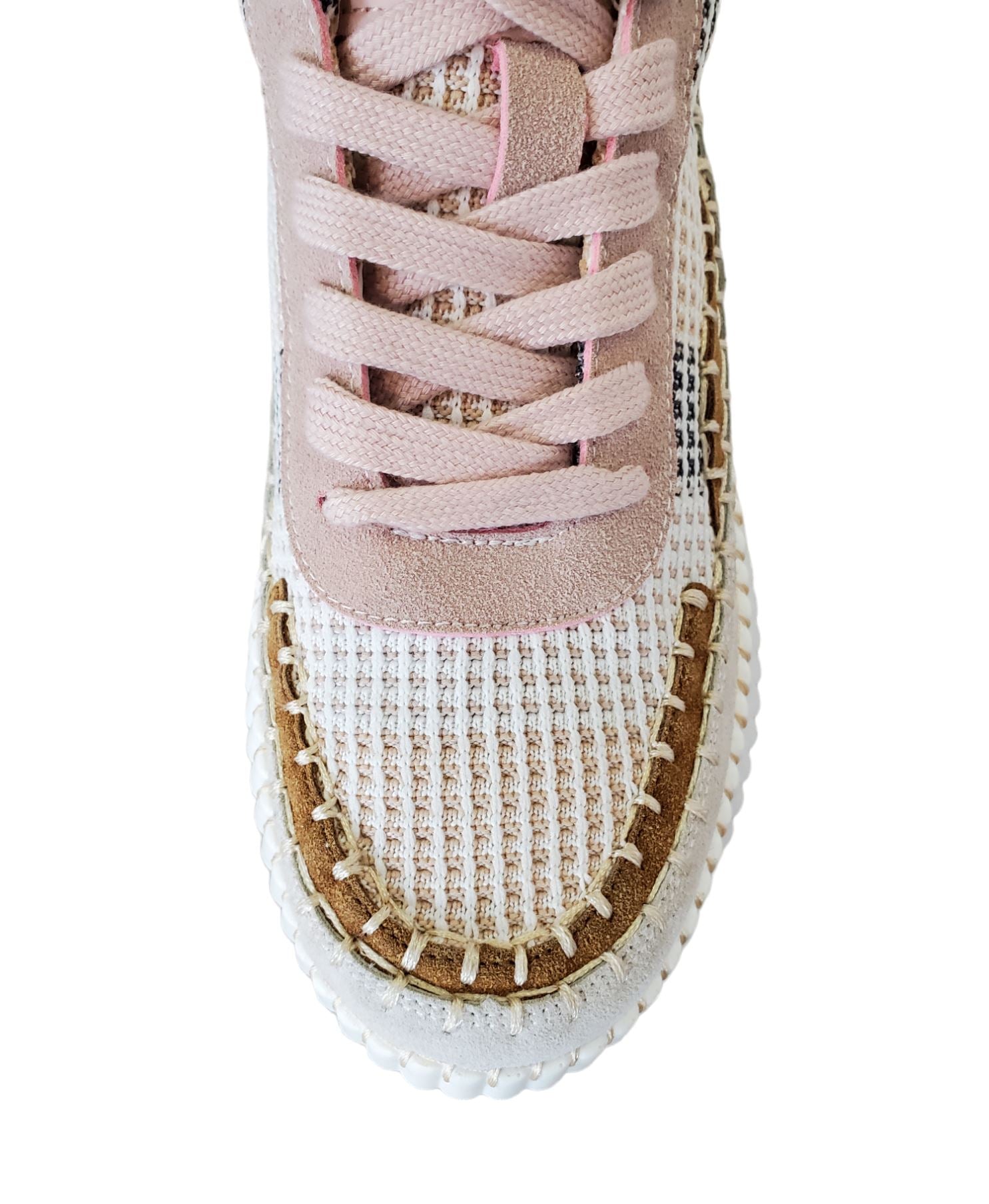 THICK SOLE TWEED ROSE SNEAKER Sneaker Tyche 36 Rose/Multi 