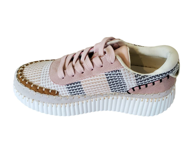 THICK SOLE TWEED ROSE SNEAKER Sneaker Tyche 