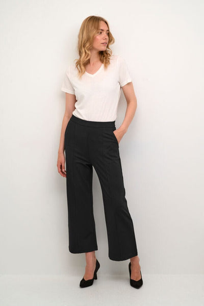 WIDE LEG JERSEY ANKLE PANT Pant CREAM 