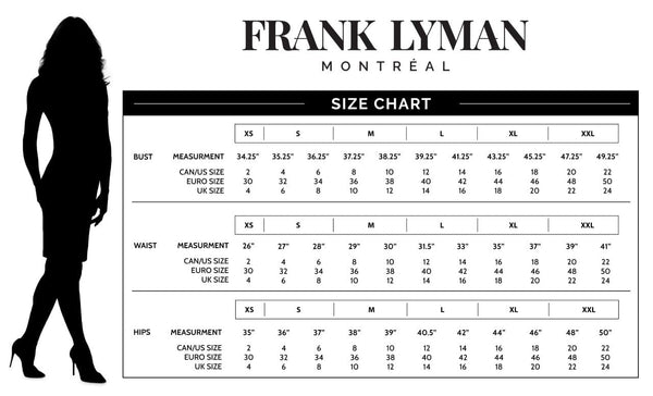 ASYMMETRIC STRIPED BOTTOM DRESS Frank Lyman 