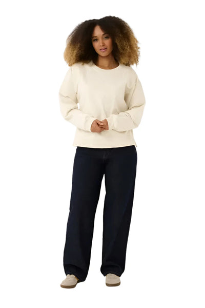 100% COTTON CREAM SWEATSHIRT Sweater CREAM 