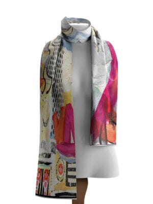 ABSTRACT AUTUMN PRINT SCARF Scarf Dolcezza Abstract Autumn Print 