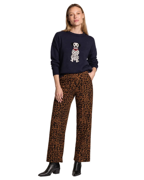 ANIMAL PRINT ELASTIC WAIST PULL ON PANT Pant Charlie B 