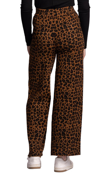 ANIMAL PRINT ELASTIC WAIST PULL ON PANT Pant Charlie B 