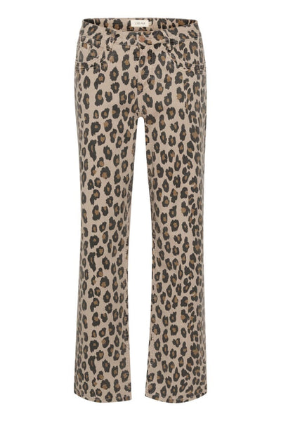 ANIMAL PRINT FULL LENGTH JEAN Jeans CREAM 