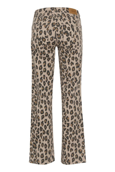 ANIMAL PRINT FULL LENGTH JEAN Jeans CREAM 