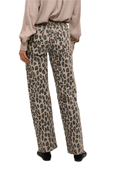 ANIMAL PRINT FULL LENGTH JEAN Jeans CREAM 