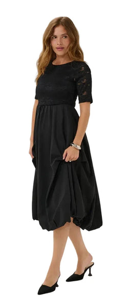BLACK AND COTTON LACE DRESS Dress Kaffe 