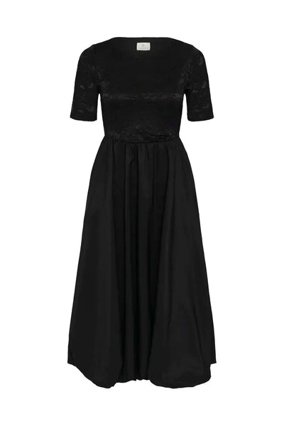 BLACK AND COTTON LACE DRESS Dress Kaffe 
