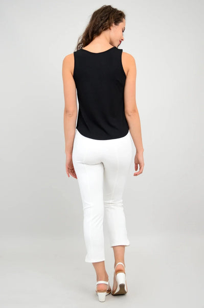 BLACK BAMBOO SWEETHEART NECK TANK TOP Top Blue Sky 