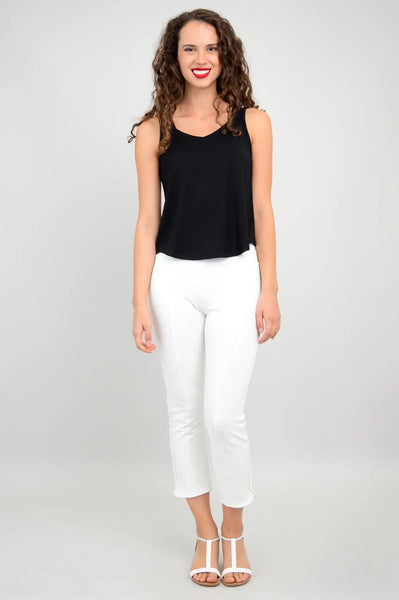 BLACK BAMBOO SWEETHEART NECK TANK TOP Top Blue Sky 