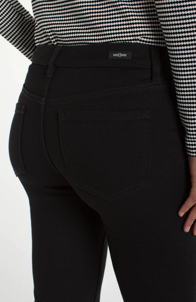 BLACK CAPRI JEANS WITH SLIT BOTTOM Jeans Liverpool 