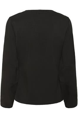 BLACK CREW NECK CLASSIC SWEATER SWEATER CULTURE 