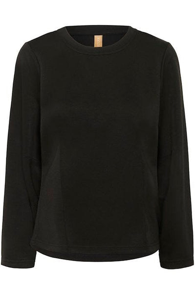 BLACK CREW NECK CLASSIC SWEATER SWEATER CULTURE 
