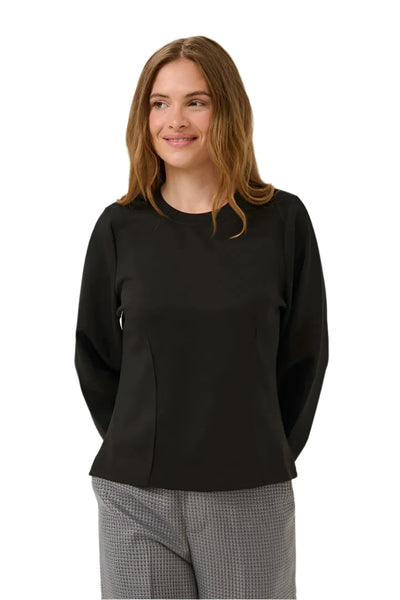 BLACK CREW NECK CLASSIC SWEATER SWEATER CULTURE 