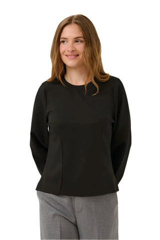 BLACK CREW NECK CLASSIC SWEATER SWEATER CULTURE 