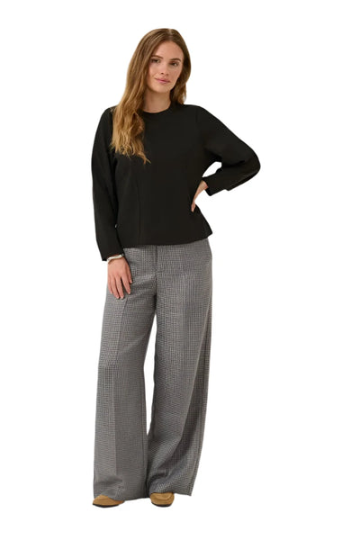 BLACK CREW NECK CLASSIC SWEATER SWEATER CULTURE S Black 