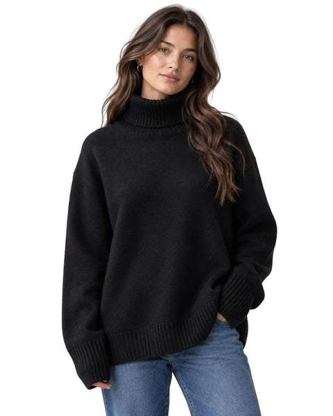 BLACK DOG WALKER COZY CHUNKY SWEATER SWEATER Eco Verde O/S Black 