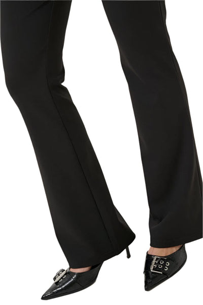 BLACK FLARED ELASTIC WAIST PANT Pant Kaffe XS Black 