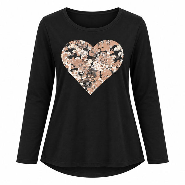 BLACK HEART OF THE WORLD SOFT TOP Top Femme Fatale 