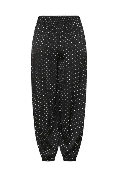 BLACK JOGGER PANT WITH WHITE POLKA DOTS Blouse Kaffe 