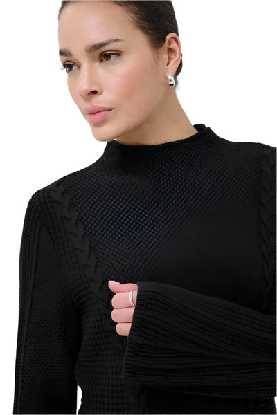 BLACK KNIT PULLOVER Sweater KAFFE S Black 