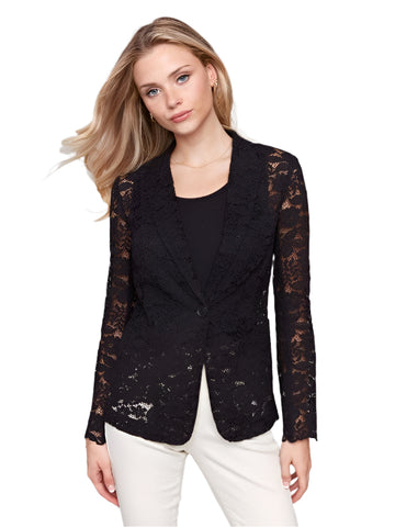 BLACK LACE BLAZER Jacket Charlie B. 