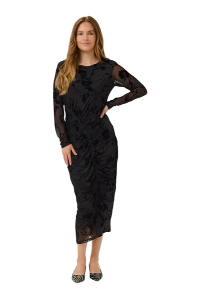 BLACK LONG SLEEVE DRESS Dresses CULTURE 