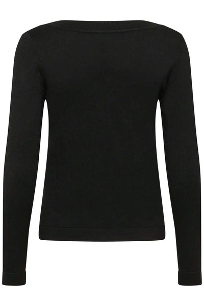 BLACK LONG SLEEVE SWEATER Top Kaffe 