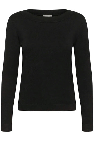BLACK LONG SLEEVE SWEATER Top Kaffe 
