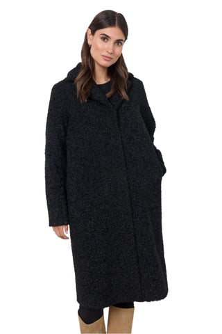 BLACK LONG TEDDY COAT Coats & Jackets SOYACONCEPT 