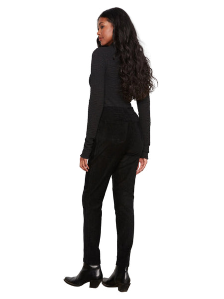 BLACK PULL ON BABY CORDUROY JOGGER WITH ZIP POCKETS Jeans Charlie B. 