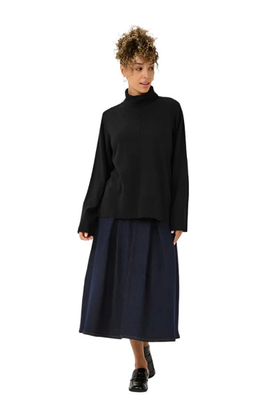 BLACK ROLLNECK PULLOVER Sweater CREAM 