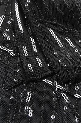 BLACK SEQUIN SCARF Scarf Culture Black 