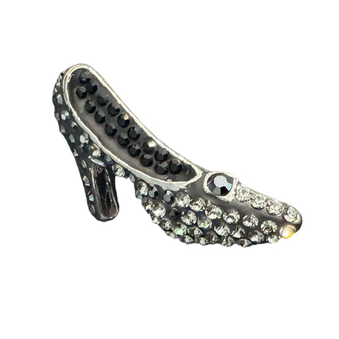 BLACK STILETTO SHOE BROOCH Brooch FashionWear Collection Black 