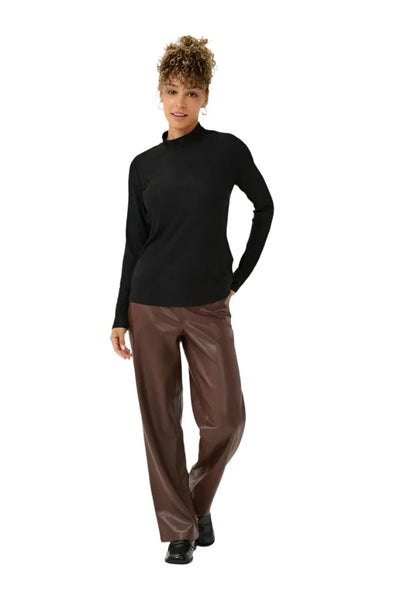 BLACK TURTLE NECK LONG SLEEVE SWEATER Sweater CREAM 