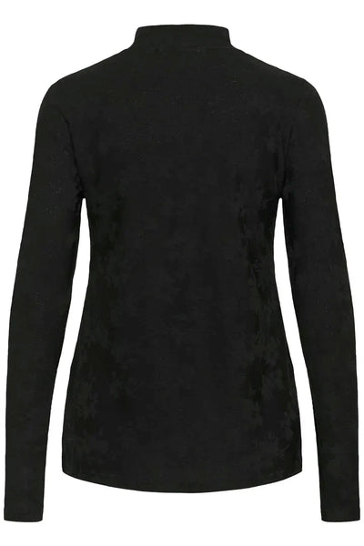 BLACK TURTLE NECK LONG SLEEVE SWEATER Sweater CREAM 