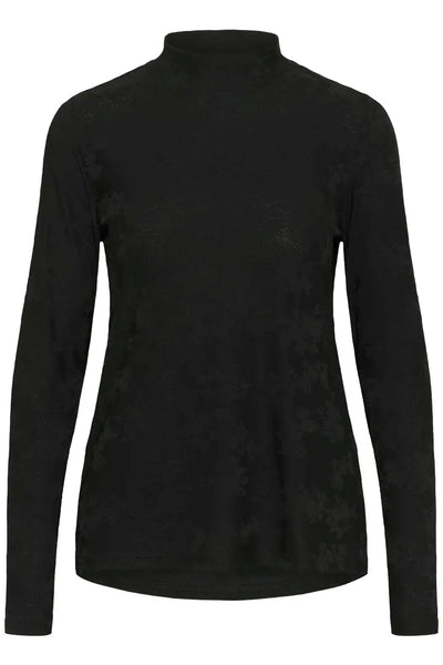 BLACK TURTLE NECK LONG SLEEVE SWEATER Sweater CREAM 