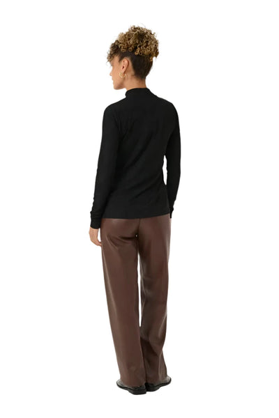 BLACK TURTLE NECK LONG SLEEVE SWEATER Sweater CREAM 