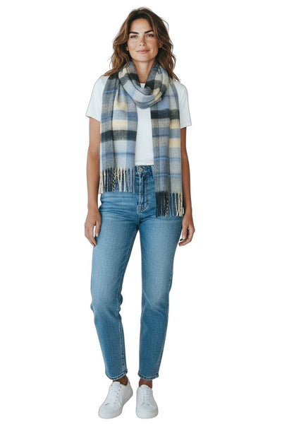 BLUE BLANKET SCARF Scarf Prenelove 